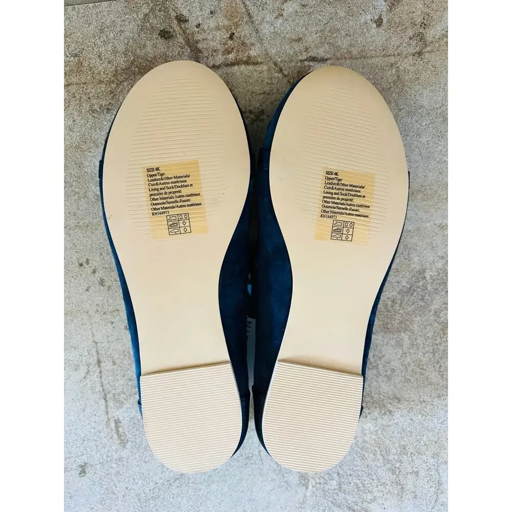 NWT❤️Janie and Jack Suede Bridle Bit Flat sz4
